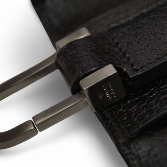 Gucci Outlet Key Case Key Holder 6-stacks Pigskin Sherry Line Black 033 - Picture 5 of 9